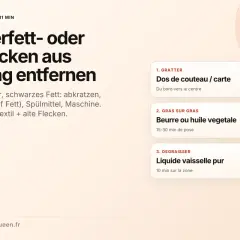 Anleitung zum Teer aus Kleidung entfernen: Schmierfett, Teer, schwarzes Fett abkratzen, dann mit Fett auf Fett, Spülmittel & Maschine behandeln.
