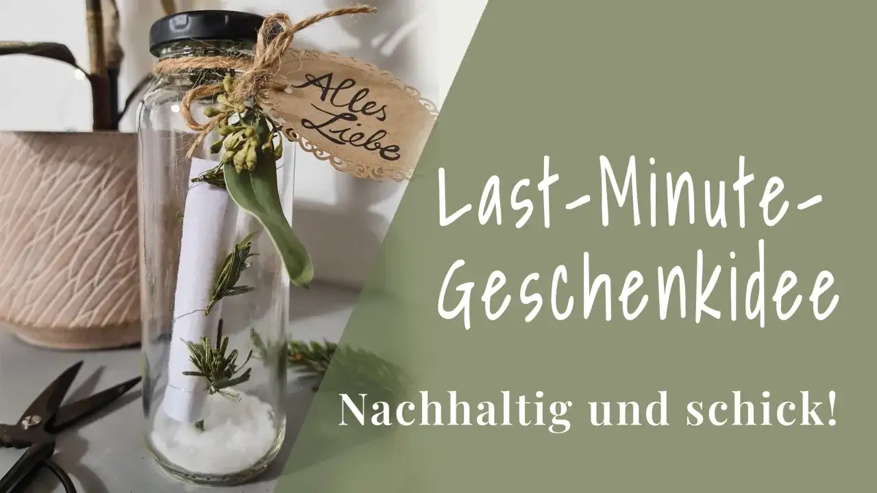 Last-Minute-Geschenkidee: Mit diesem DIY-Geschenk zum Basteln und Selbermachen zauberst du nachhaltige Weihnachtsgeschenke.
